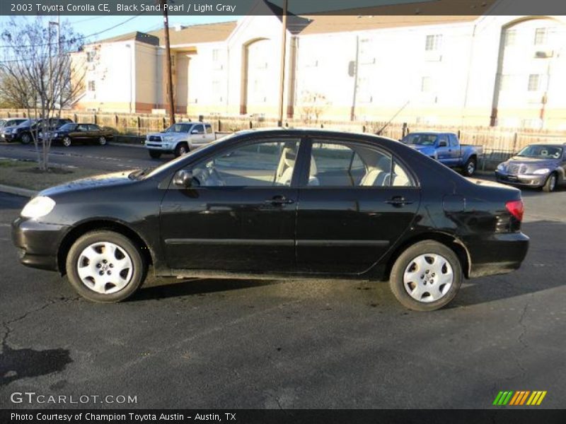 Black Sand Pearl / Light Gray 2003 Toyota Corolla CE