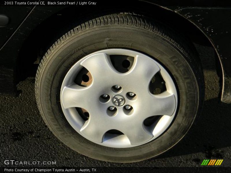 Black Sand Pearl / Light Gray 2003 Toyota Corolla CE