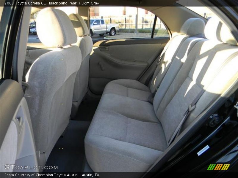Black Sand Pearl / Light Gray 2003 Toyota Corolla CE