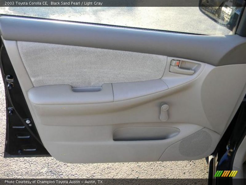 Black Sand Pearl / Light Gray 2003 Toyota Corolla CE