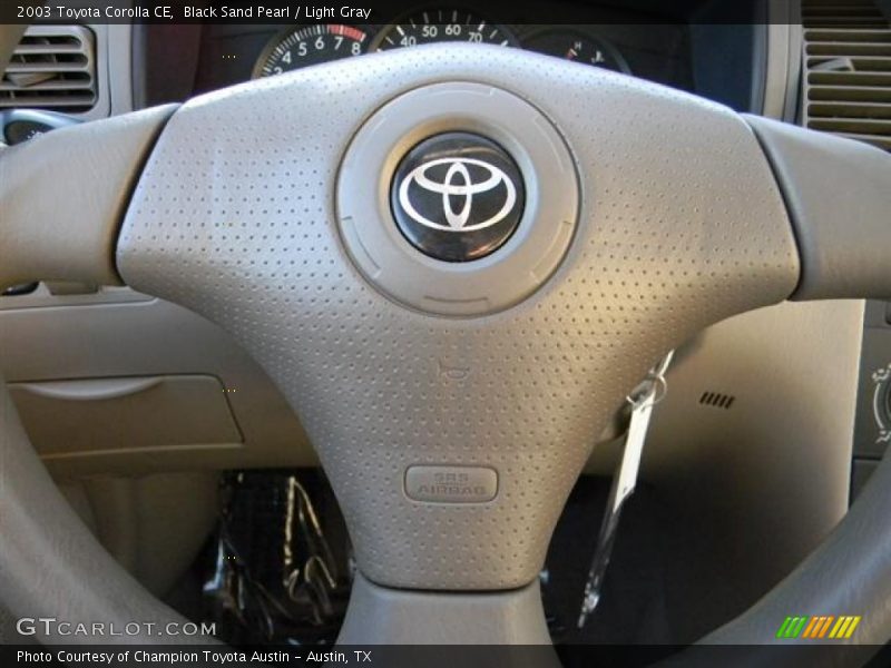 Black Sand Pearl / Light Gray 2003 Toyota Corolla CE
