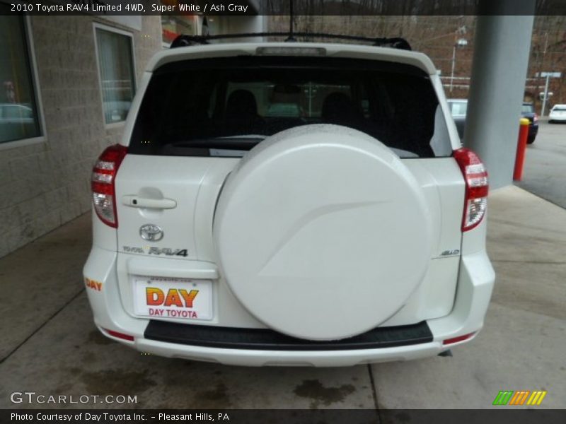 Super White / Ash Gray 2010 Toyota RAV4 Limited 4WD
