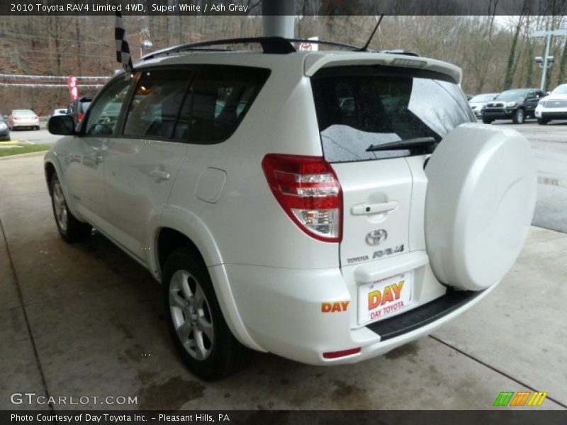 Super White / Ash Gray 2010 Toyota RAV4 Limited 4WD