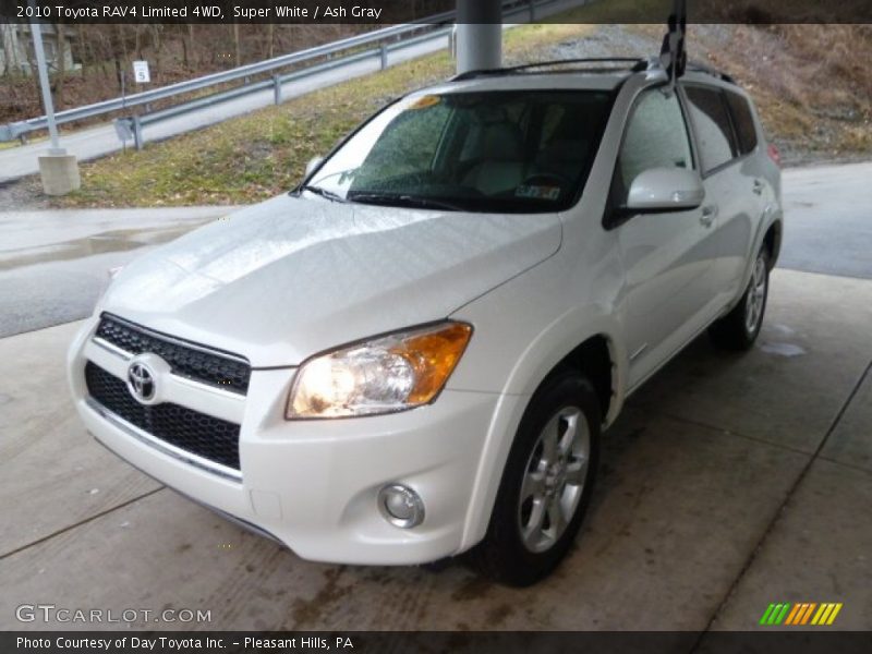 Super White / Ash Gray 2010 Toyota RAV4 Limited 4WD