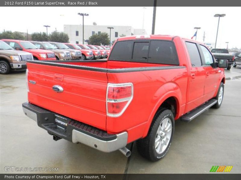Race Red / Black 2012 Ford F150 Lariat SuperCrew