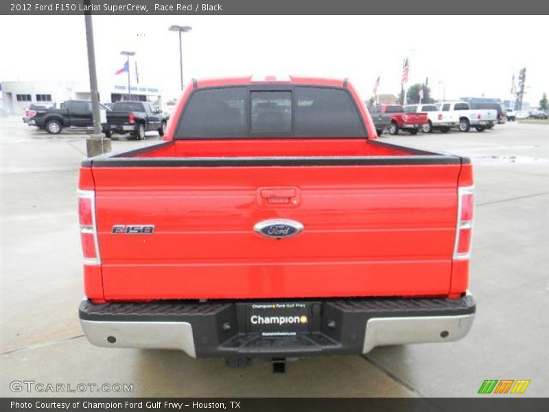 Race Red / Black 2012 Ford F150 Lariat SuperCrew
