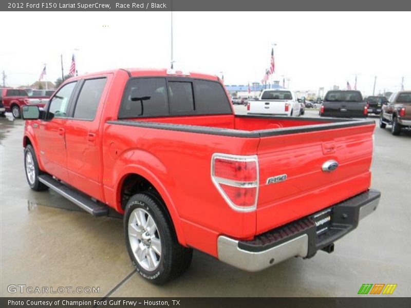 Race Red / Black 2012 Ford F150 Lariat SuperCrew