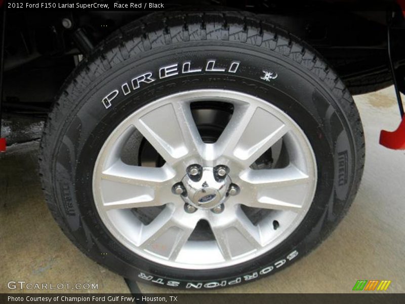 Race Red / Black 2012 Ford F150 Lariat SuperCrew
