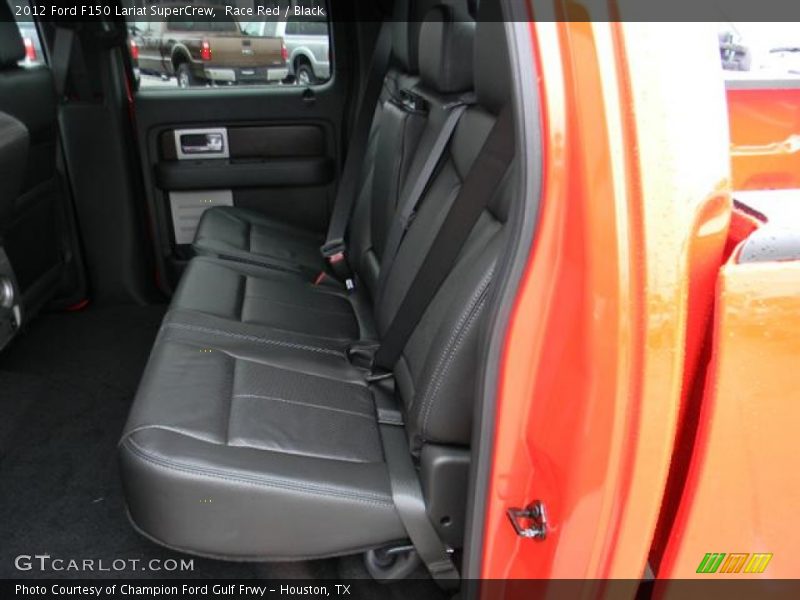 Race Red / Black 2012 Ford F150 Lariat SuperCrew