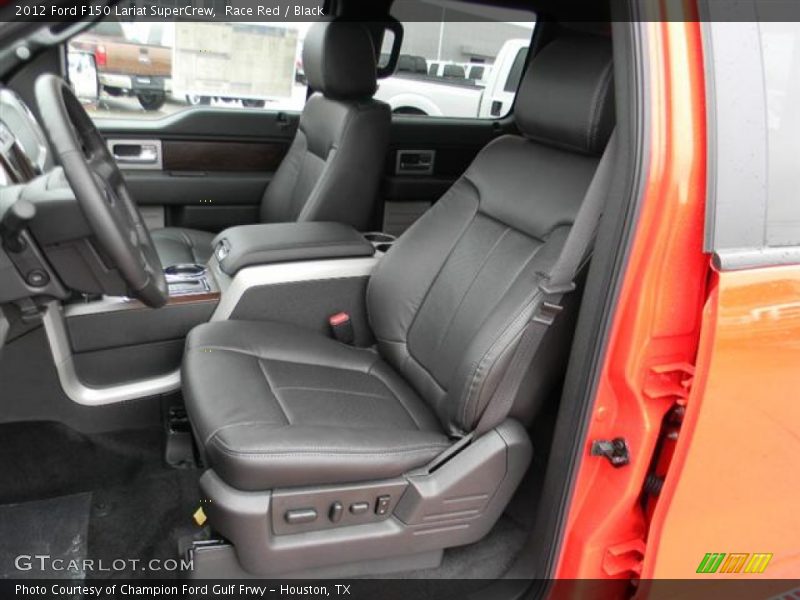 Race Red / Black 2012 Ford F150 Lariat SuperCrew