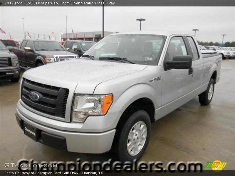 Ingot Silver Metallic / Steel Gray 2012 Ford F150 STX SuperCab