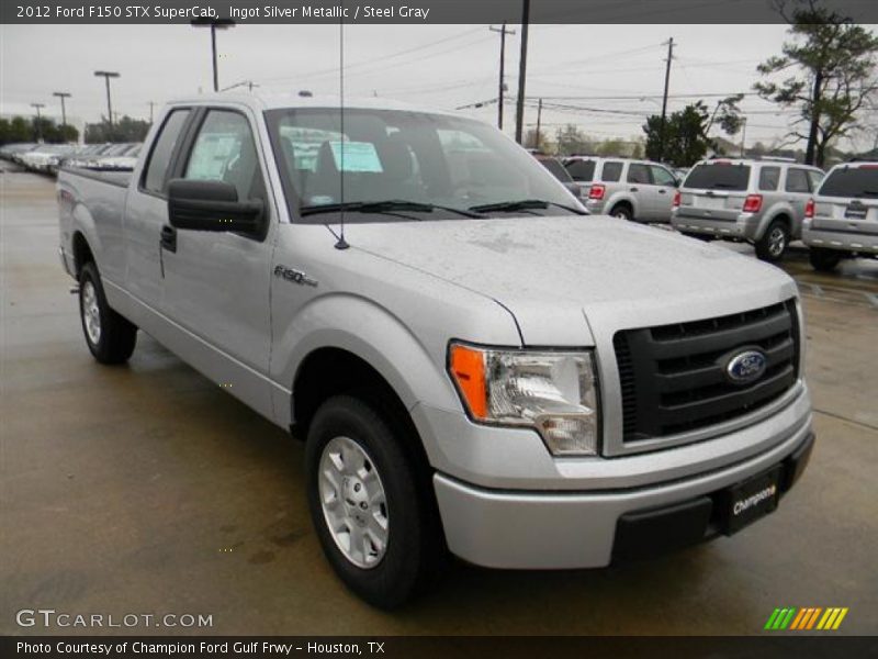 Ingot Silver Metallic / Steel Gray 2012 Ford F150 STX SuperCab