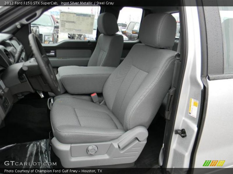  2012 F150 STX SuperCab Steel Gray Interior