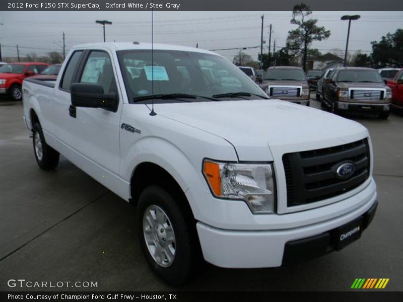 Oxford White / Steel Gray 2012 Ford F150 STX SuperCab