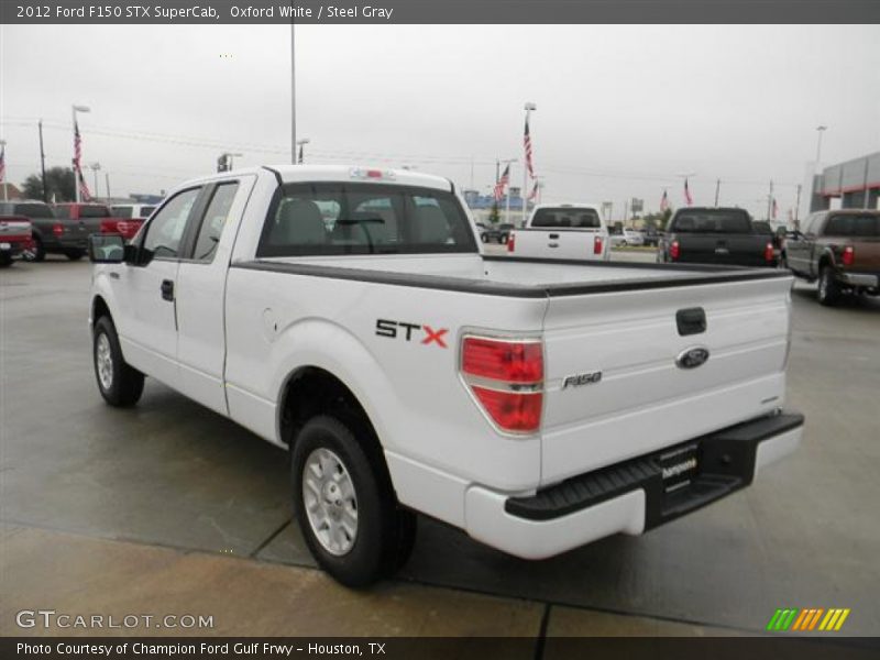 Oxford White / Steel Gray 2012 Ford F150 STX SuperCab