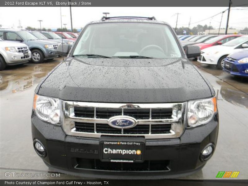 Ebony Black / Stone 2012 Ford Escape XLT V6