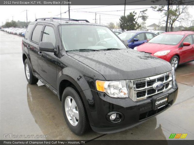 Ebony Black / Stone 2012 Ford Escape XLT V6