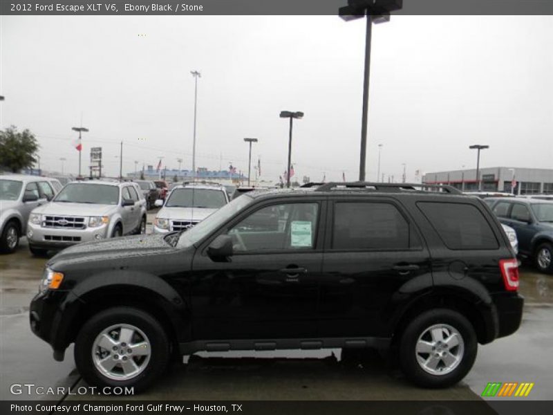 Ebony Black / Stone 2012 Ford Escape XLT V6