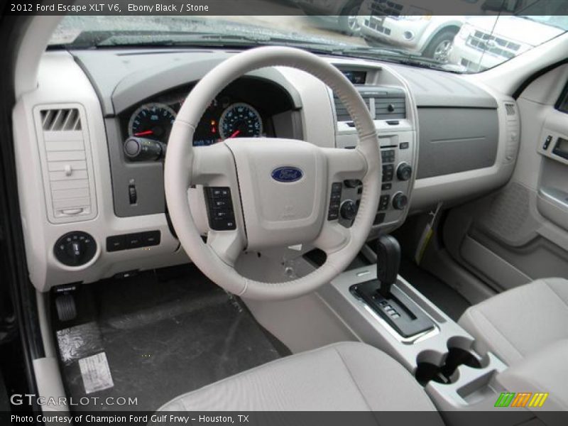 Ebony Black / Stone 2012 Ford Escape XLT V6