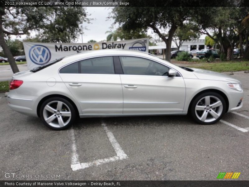 White Gold Metallic / Black/Cornsilk Beige 2012 Volkswagen CC Lux