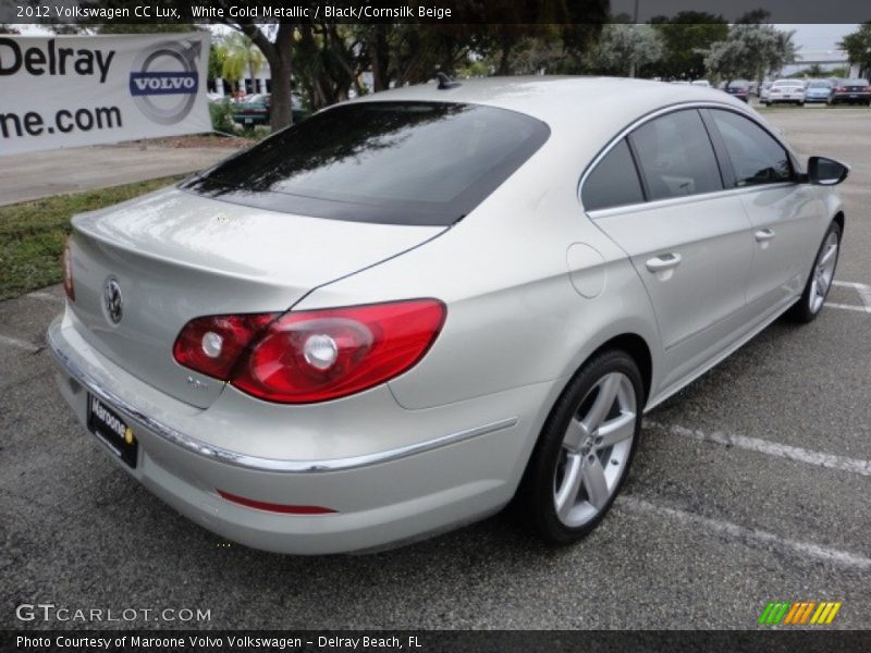 White Gold Metallic / Black/Cornsilk Beige 2012 Volkswagen CC Lux
