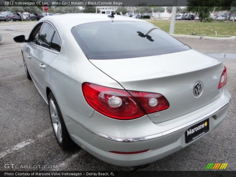 White Gold Metallic / Black/Cornsilk Beige 2012 Volkswagen CC Lux