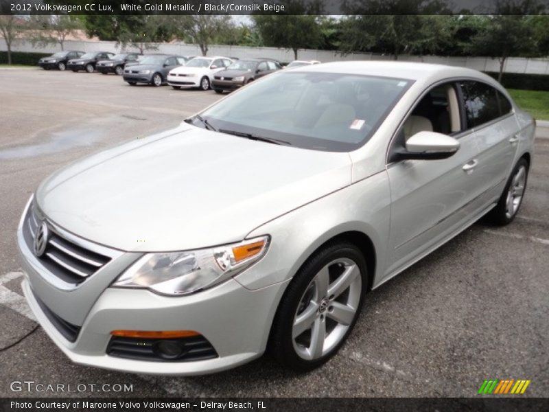 White Gold Metallic / Black/Cornsilk Beige 2012 Volkswagen CC Lux