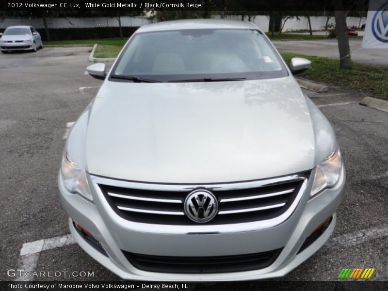 White Gold Metallic / Black/Cornsilk Beige 2012 Volkswagen CC Lux