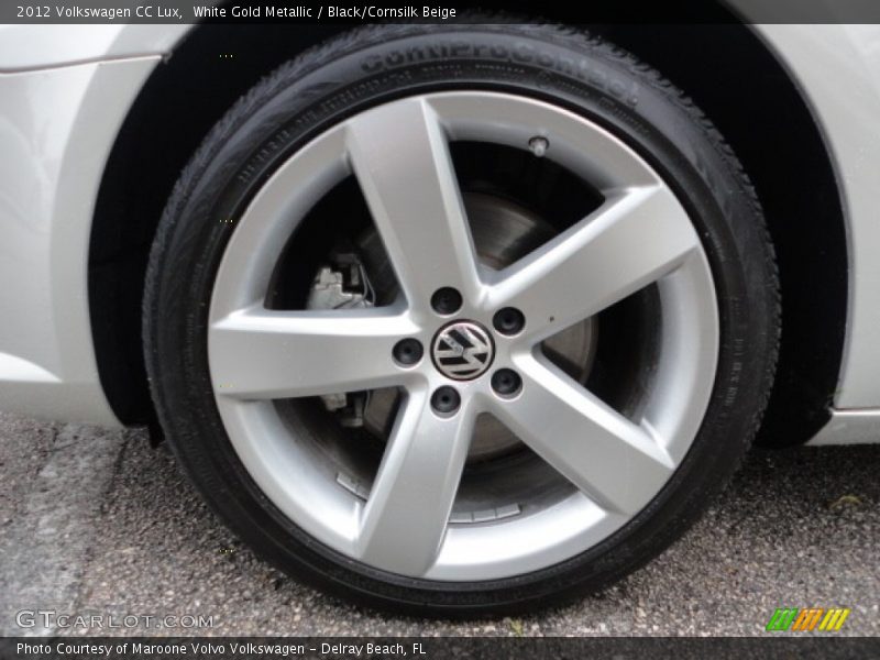 White Gold Metallic / Black/Cornsilk Beige 2012 Volkswagen CC Lux