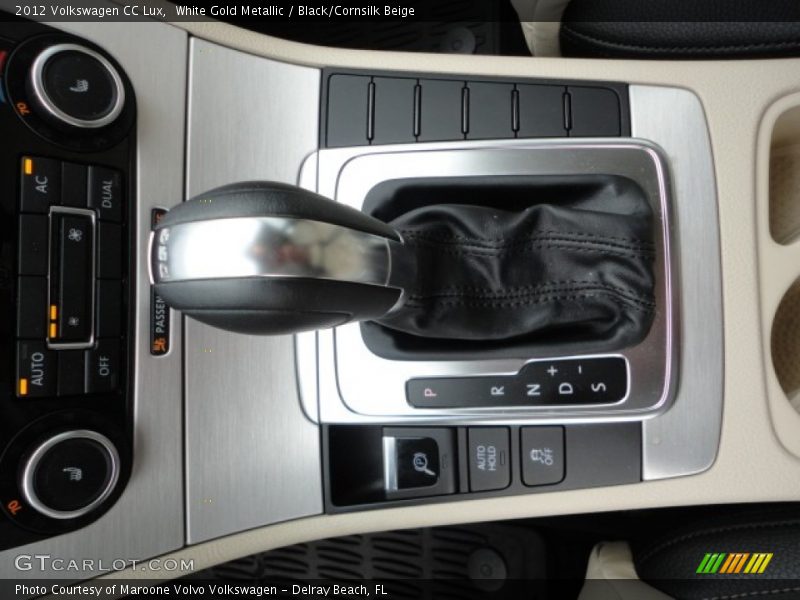 White Gold Metallic / Black/Cornsilk Beige 2012 Volkswagen CC Lux