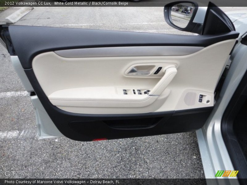 White Gold Metallic / Black/Cornsilk Beige 2012 Volkswagen CC Lux