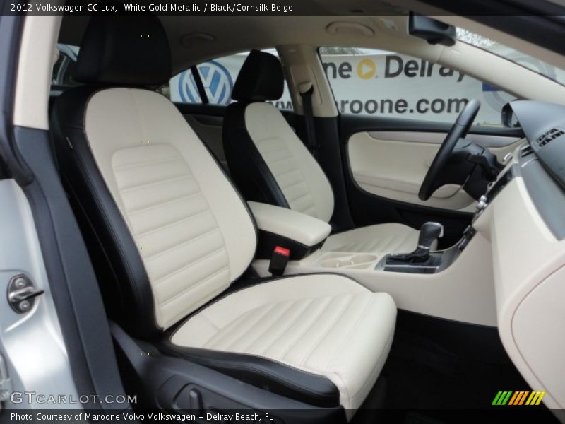White Gold Metallic / Black/Cornsilk Beige 2012 Volkswagen CC Lux