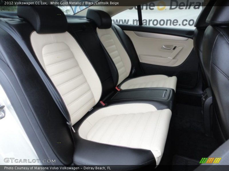 White Gold Metallic / Black/Cornsilk Beige 2012 Volkswagen CC Lux