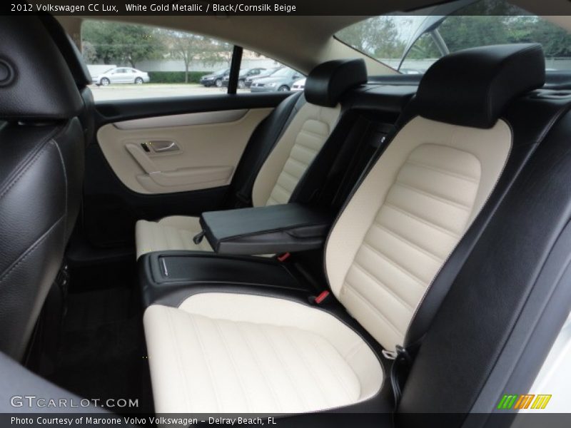 White Gold Metallic / Black/Cornsilk Beige 2012 Volkswagen CC Lux