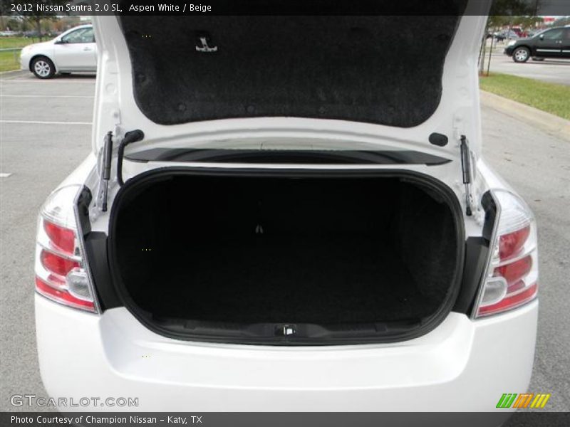 Aspen White / Beige 2012 Nissan Sentra 2.0 SL