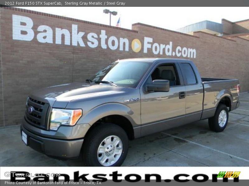 Sterling Gray Metallic / Steel Gray 2012 Ford F150 STX SuperCab