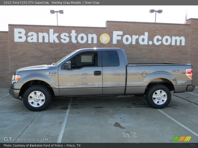 Sterling Gray Metallic / Steel Gray 2012 Ford F150 STX SuperCab