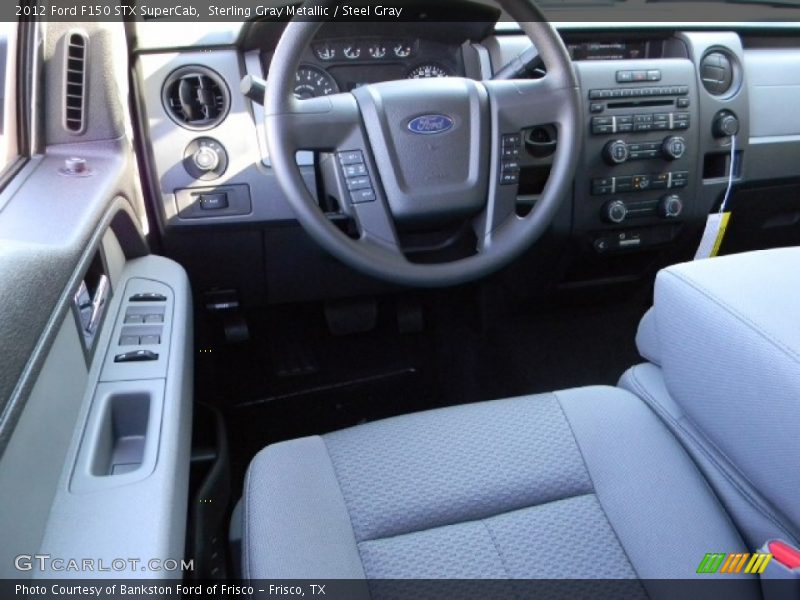 Sterling Gray Metallic / Steel Gray 2012 Ford F150 STX SuperCab