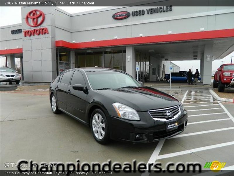 Super Black / Charcoal 2007 Nissan Maxima 3.5 SL