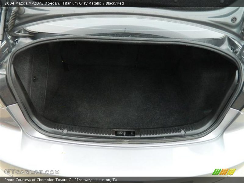 Titanium Gray Metallic / Black/Red 2004 Mazda MAZDA3 s Sedan