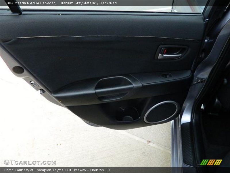 Titanium Gray Metallic / Black/Red 2004 Mazda MAZDA3 s Sedan