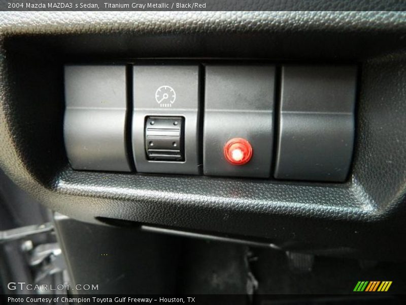 Titanium Gray Metallic / Black/Red 2004 Mazda MAZDA3 s Sedan