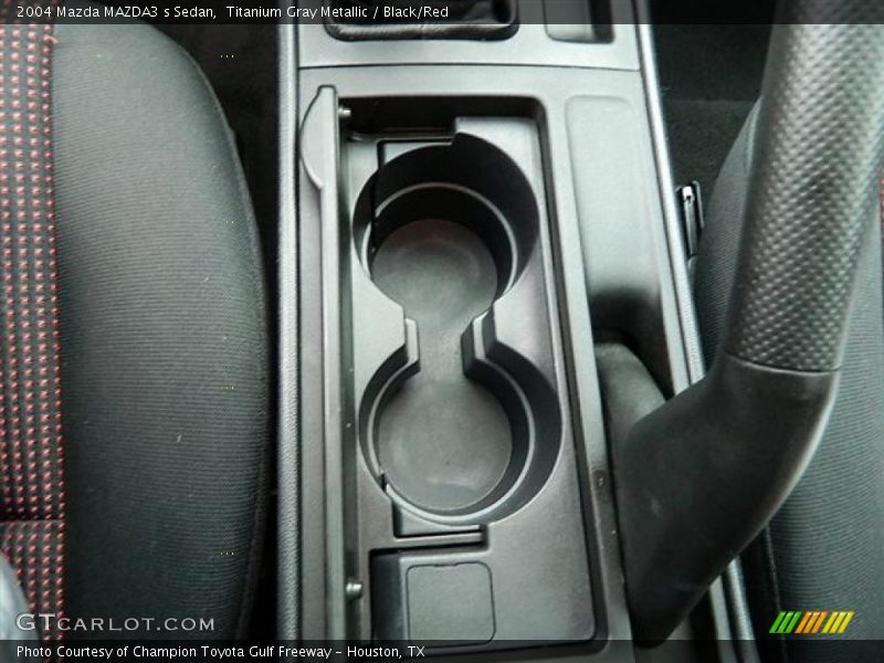 Titanium Gray Metallic / Black/Red 2004 Mazda MAZDA3 s Sedan