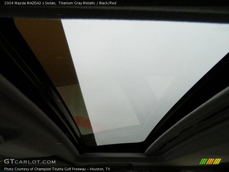Titanium Gray Metallic / Black/Red 2004 Mazda MAZDA3 s Sedan