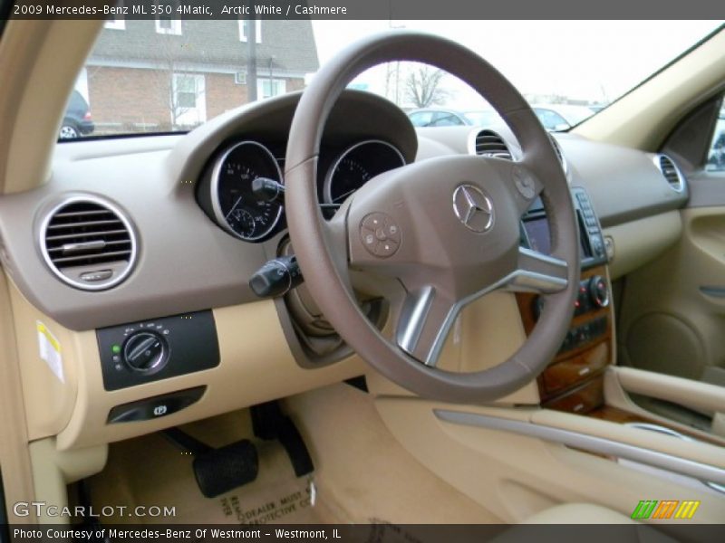 Arctic White / Cashmere 2009 Mercedes-Benz ML 350 4Matic