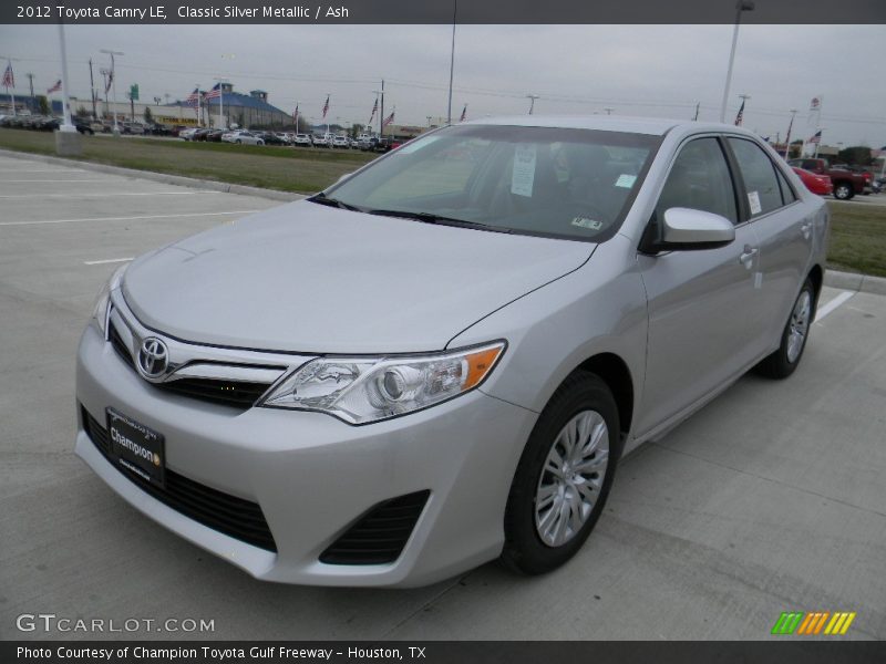 Classic Silver Metallic / Ash 2012 Toyota Camry LE