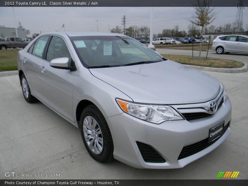 Classic Silver Metallic / Ash 2012 Toyota Camry LE