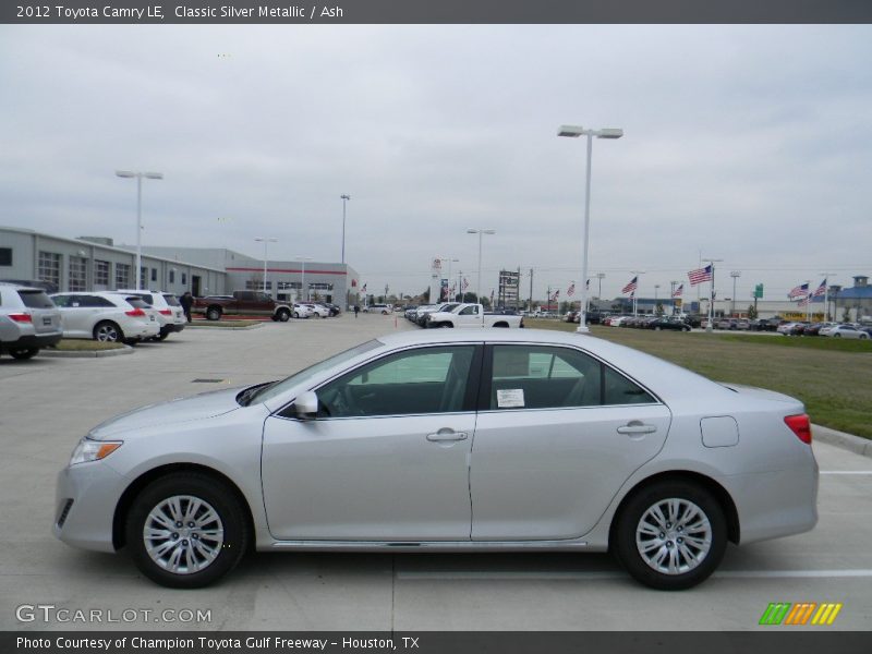 Classic Silver Metallic / Ash 2012 Toyota Camry LE