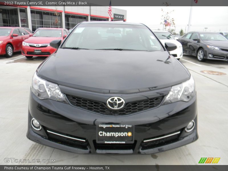Cosmic Gray Mica / Black 2012 Toyota Camry SE