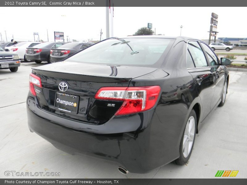 Cosmic Gray Mica / Black 2012 Toyota Camry SE